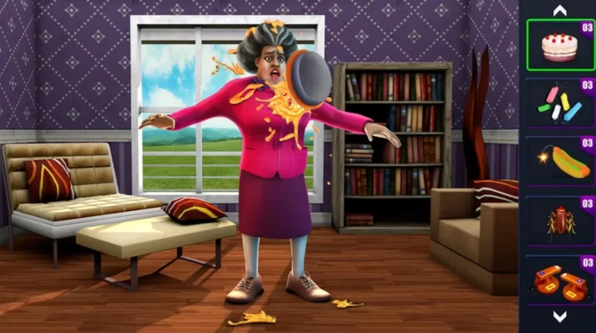 مقالب شيقة ومواقف مضحكة في لعبة المعلمة الشريرة Scary Teacher 3D