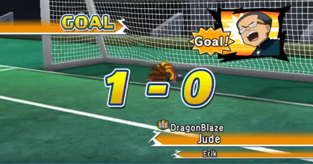 صورة توضيحية لخيارات التنزيل والتشغيل للعبة Inazuma Eleven Go Strikers 2013