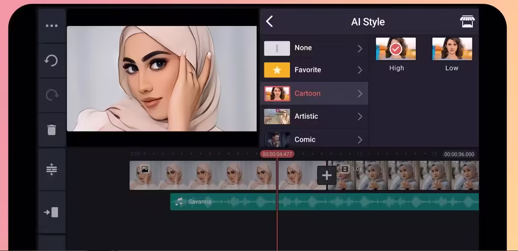 أدوات المونتاج الاحترافية المتوفرة في KineMaster Mod APK أحدث إصدار