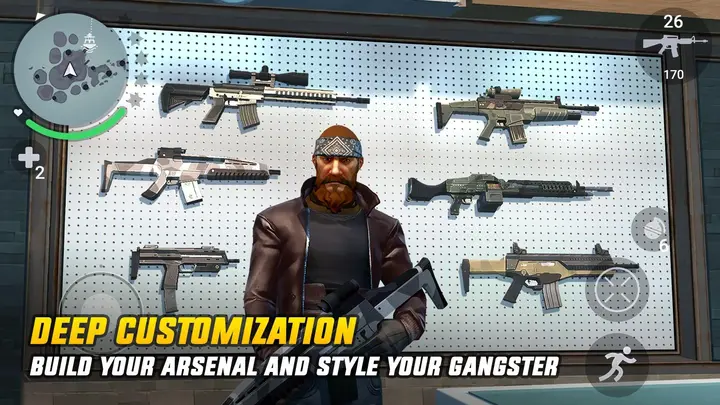 واجهة لعبة Gangstar New Orleans مهكرة للاندرويد والايفون